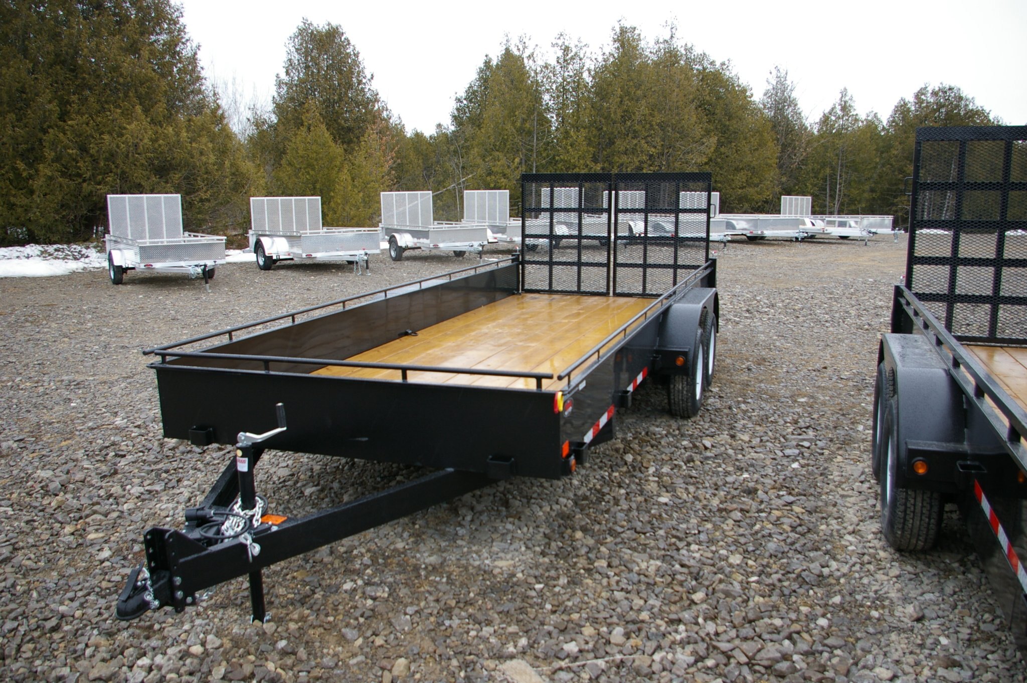 2027 7X14 UTILITY TRAILER, TANDEM AXLE, ALUMINUM, ALUMINUM, SILVER, 7010GVWR