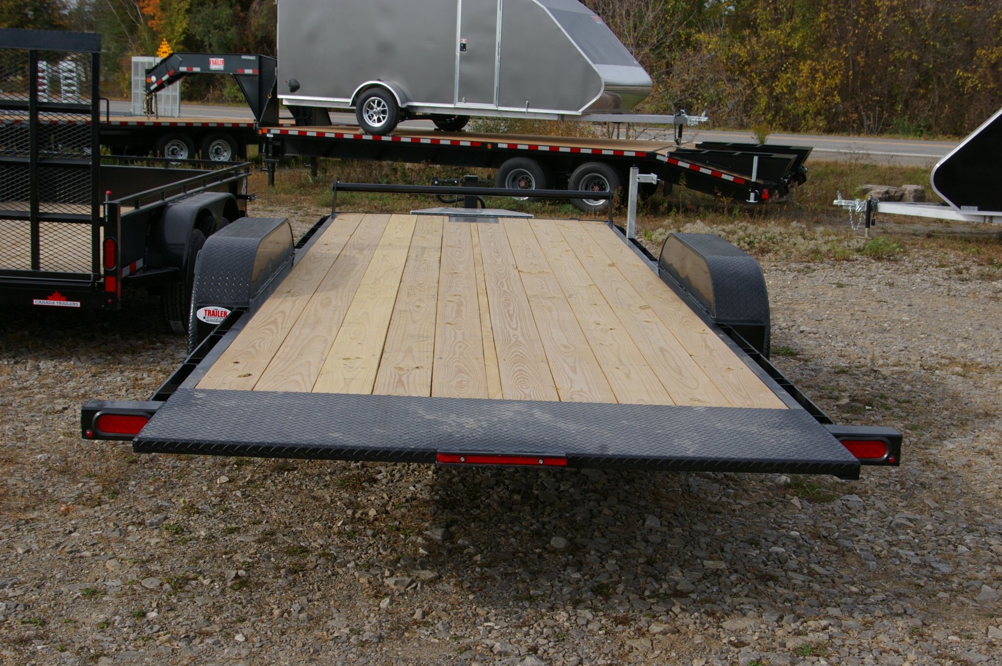 2027 7X22 TILT & LOAD TRAILER, TANDEM AXLE, STEEL, BLACK, 15119GVWR