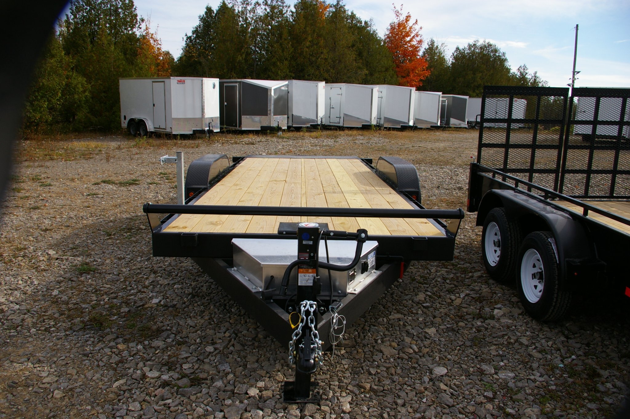 2027 7X22 TILT & LOAD TRAILER, TANDEM AXLE, STEEL, BLACK, 15119GVWR