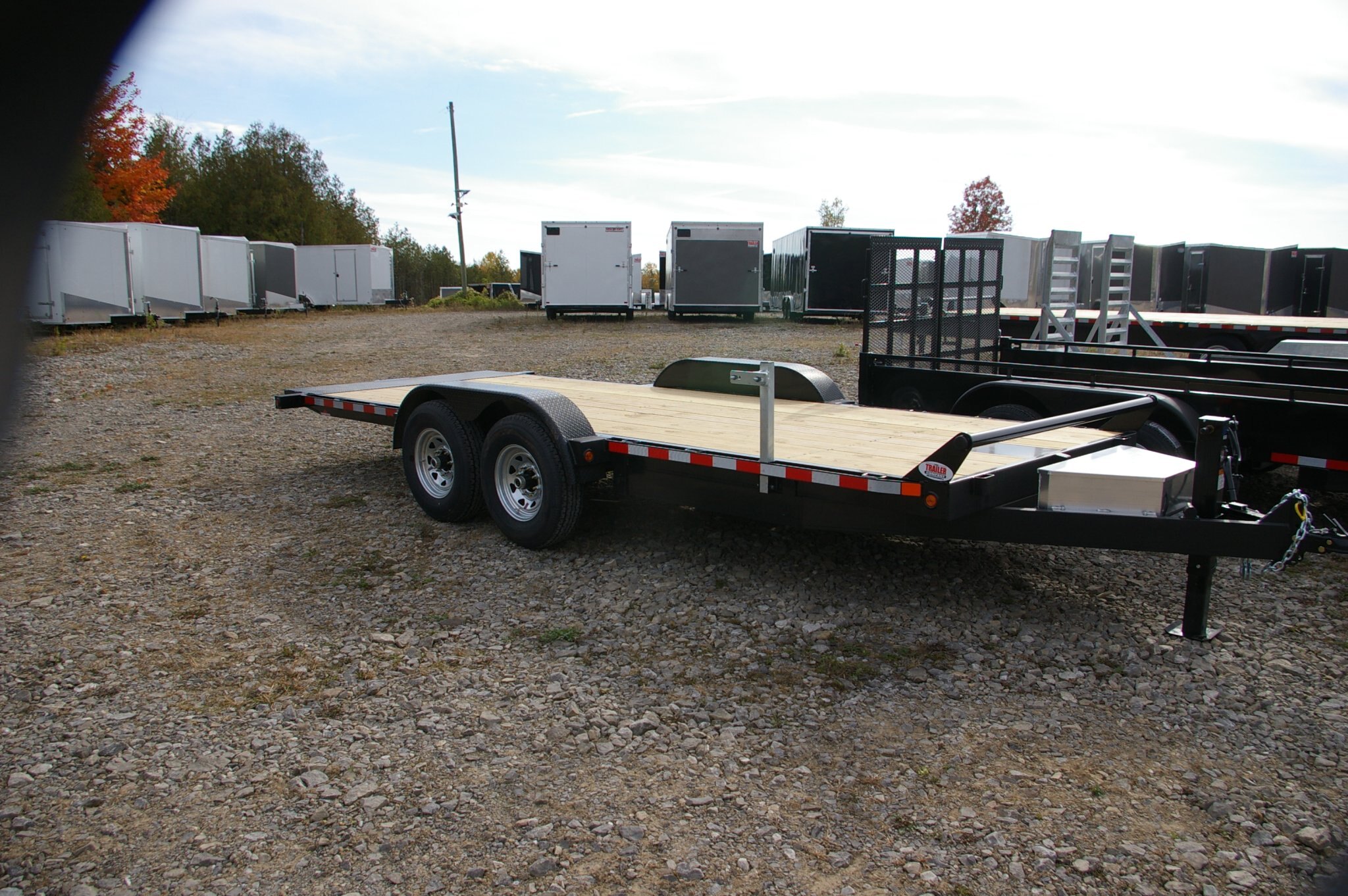 2027 7X22 TILT & LOAD TRAILER, TANDEM AXLE, STEEL, BLACK, 15119GVWR