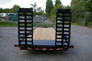 2027 7X22 EQUIPMENT TRAILER, TRI AXLE, GALVANIZED, GALVANIZED, SILVER, 22679GVWR 