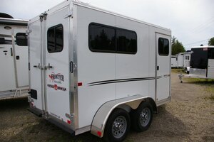 2027 STRIDER SERIES LITE/SLANT 3 HORSE, 84, ALUMINUM, WHITE, 7000GVWR 