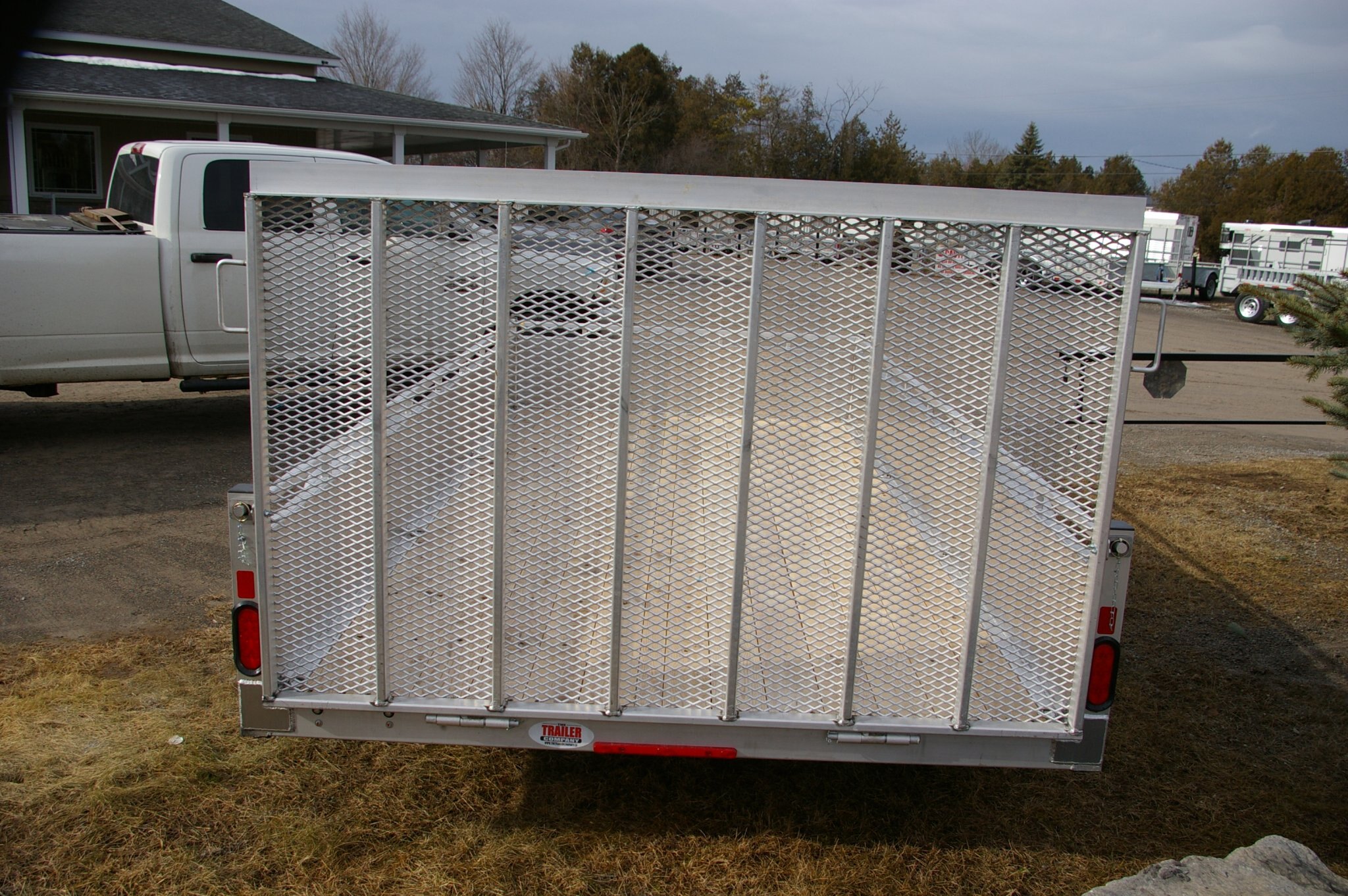 2027 7X14 UTILITY TRAILER, TANDEM AXLE, ALUMINUM, ALUMINUM, SILVER, 7010GVWR 