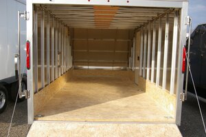 2027 7X15 SNOWMOBILE TRAILER, SINGLE AXLE, 64, REAR RAMP, STEEL, CHARCOAL, 3505GVWR