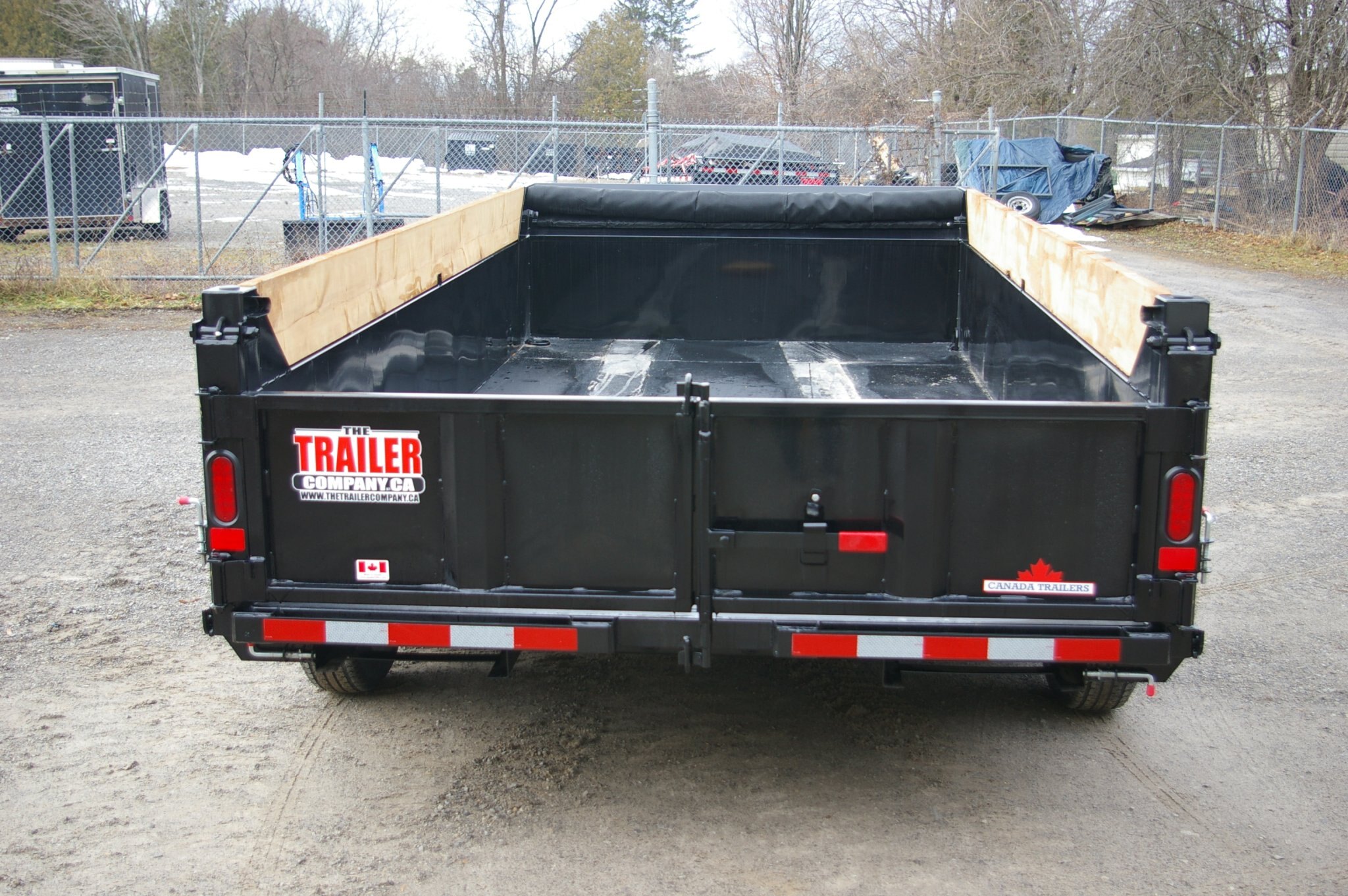 2027 83X14 DUMP TRAILER, TANDEM AXLE, STEEL, BLACK, 15119GVWR 
