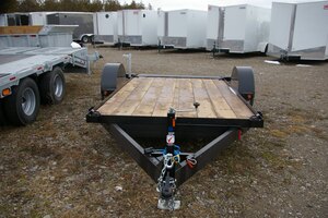 2027 6X12 TILT & LOAD TRAILER, SINGLE AXLE, MANUAL, STEEL, BLACK, 5000GVWR 