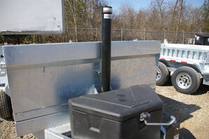 2027 6X12 DUMP TRAILER, TANDEM AXLE, GALVANIZED, GALVANIZED, SILVER, 10141GVWR 