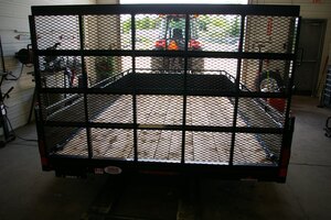 2027 7X12 UTILITY TRAILER, SINGLE AXLE, STEEL, BLACK, 5200GVWR