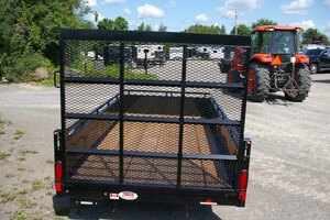 2027 5X10 UTILITY TRAILER, SINGLE AXLE, STEEL, BLACK, 2990GVWR