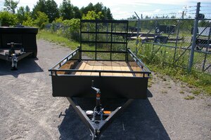 2027 5X10 UTILITY TRAILER, SINGLE AXLE, STEEL, BLACK, 2990GVWR