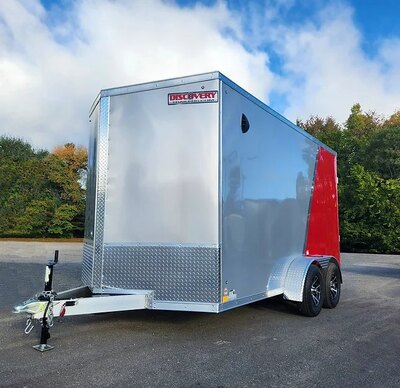 Discovery Endeavor In Victory Red With Horizontal Slider Windows.
