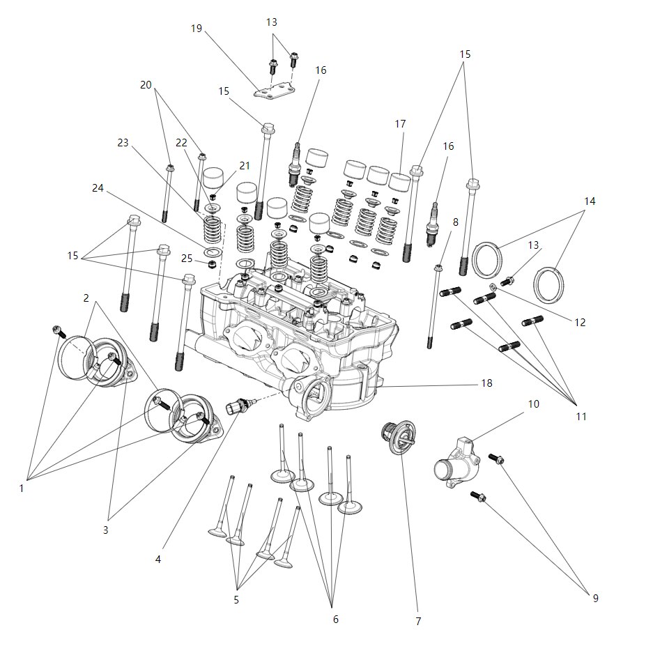 Cylinder head sub assembly