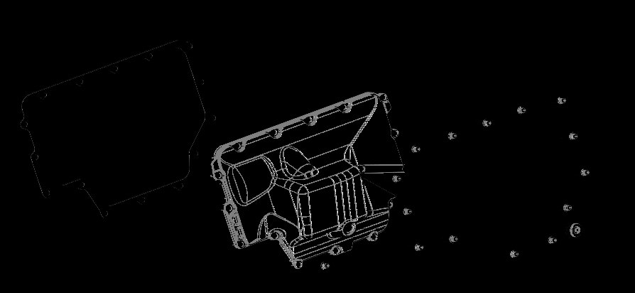 Oil pan sub assembly