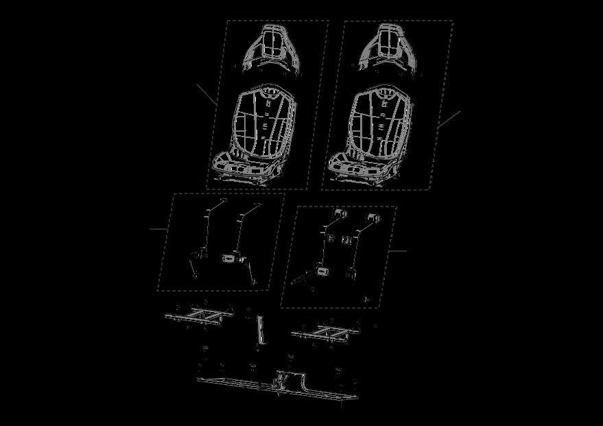 SEAT MOUNTING BRACKET ASSEMBLY (BLACK)