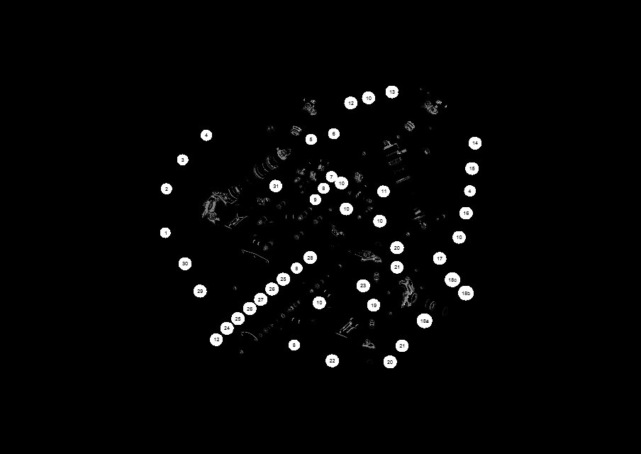 FRONT SUSPENSION ASSEMBLY (NARROW VEHICLE VERSION)