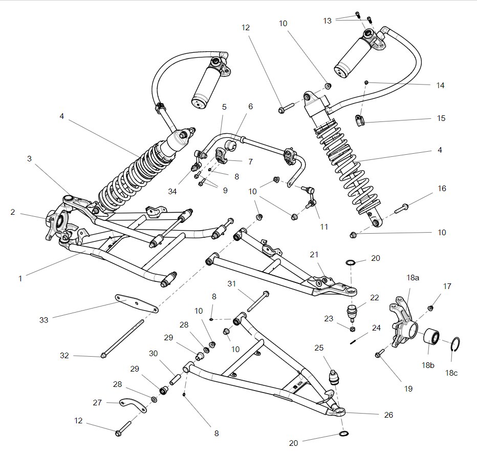 LEFT KNUCKLE ASSEMBLY(WIDE VEHICLE VERSION)
