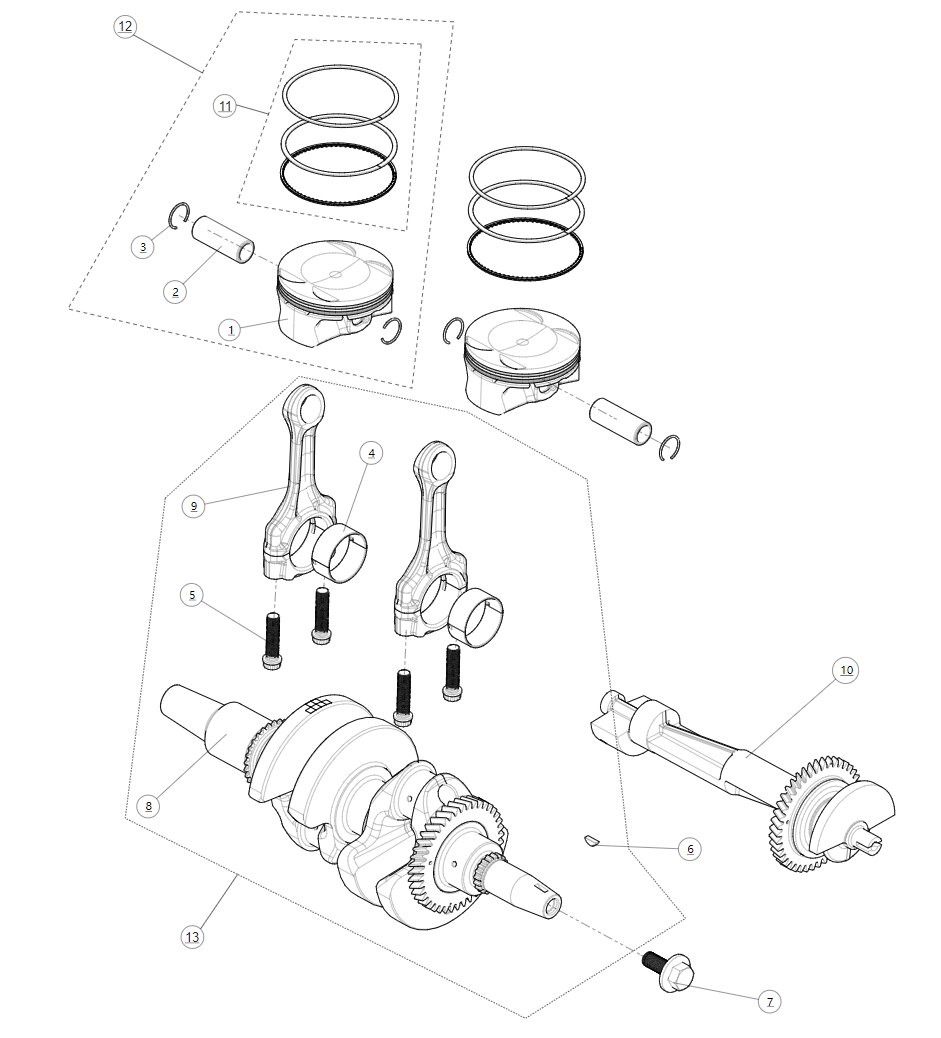 CONNECTING ROD BEARING COMPENENTGREEN