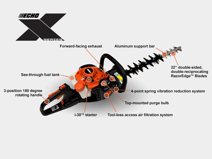 ECHO HC 2210 HEDGE TRIMMER 22 DOUBLE SIDED BLADES