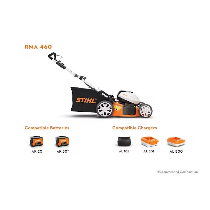 STIHL RMA 460 LAWN MOWER 18 SET W/AK 30 BATTERY/CHARGER