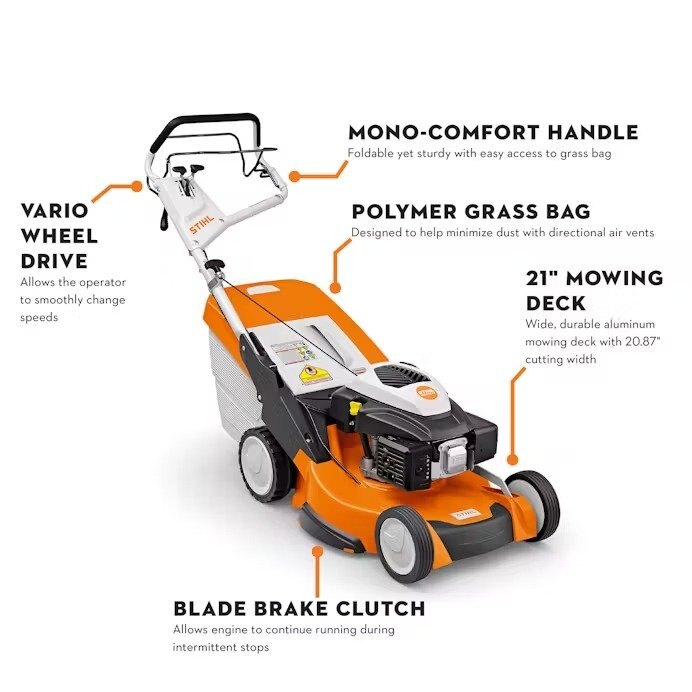 STIHL RM 655 VS GAS POWER LAWN MOWER