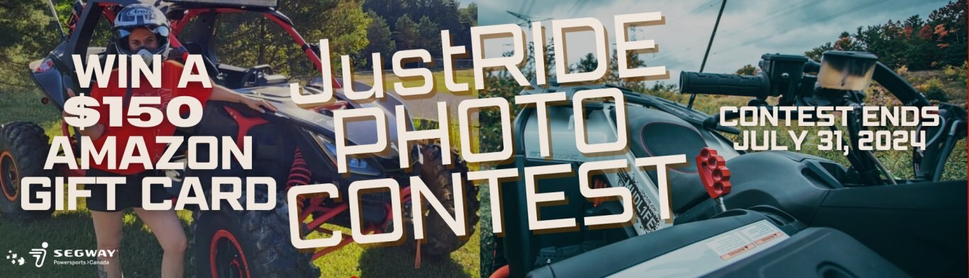 Enter our JustRIDE photo contest for a chance to win a $150 Amazon gift card!