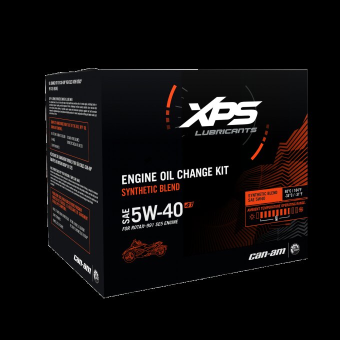 4T 5W 40 Synthetic Blend Oil Change Kit for Rotax 991 (SE5) engine