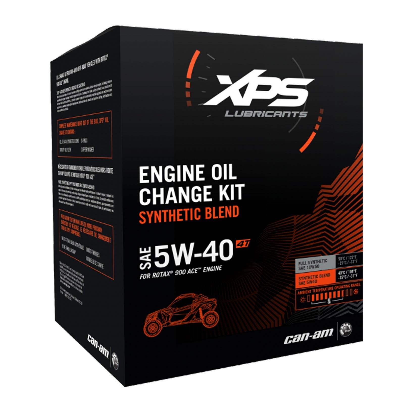 4T 5W 40 Synthetic Blend Oil Change Kit for Rotax 900 ACE engine