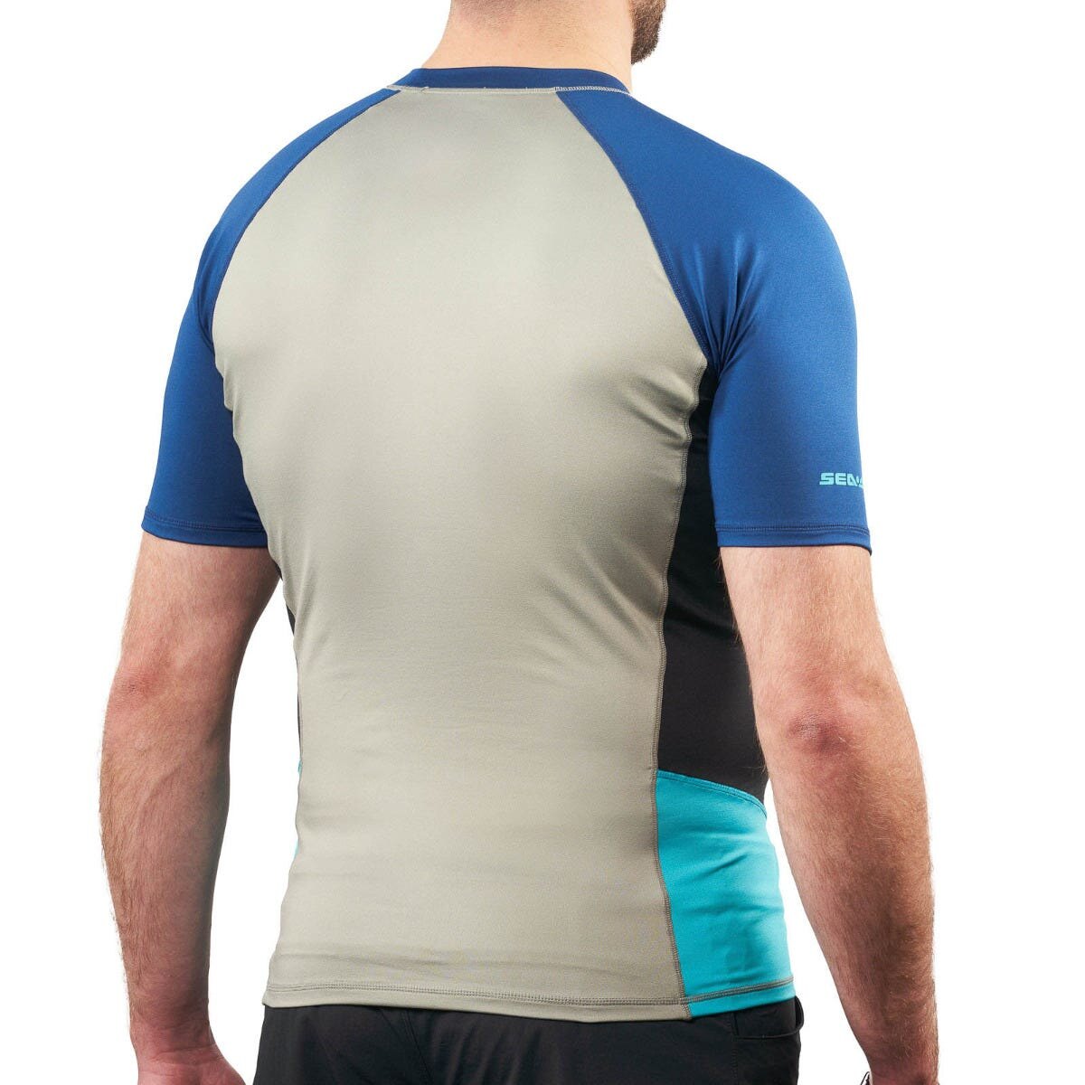 SHORT SLEEVE RASHGUARD BEACH MEN S S Warm Grey