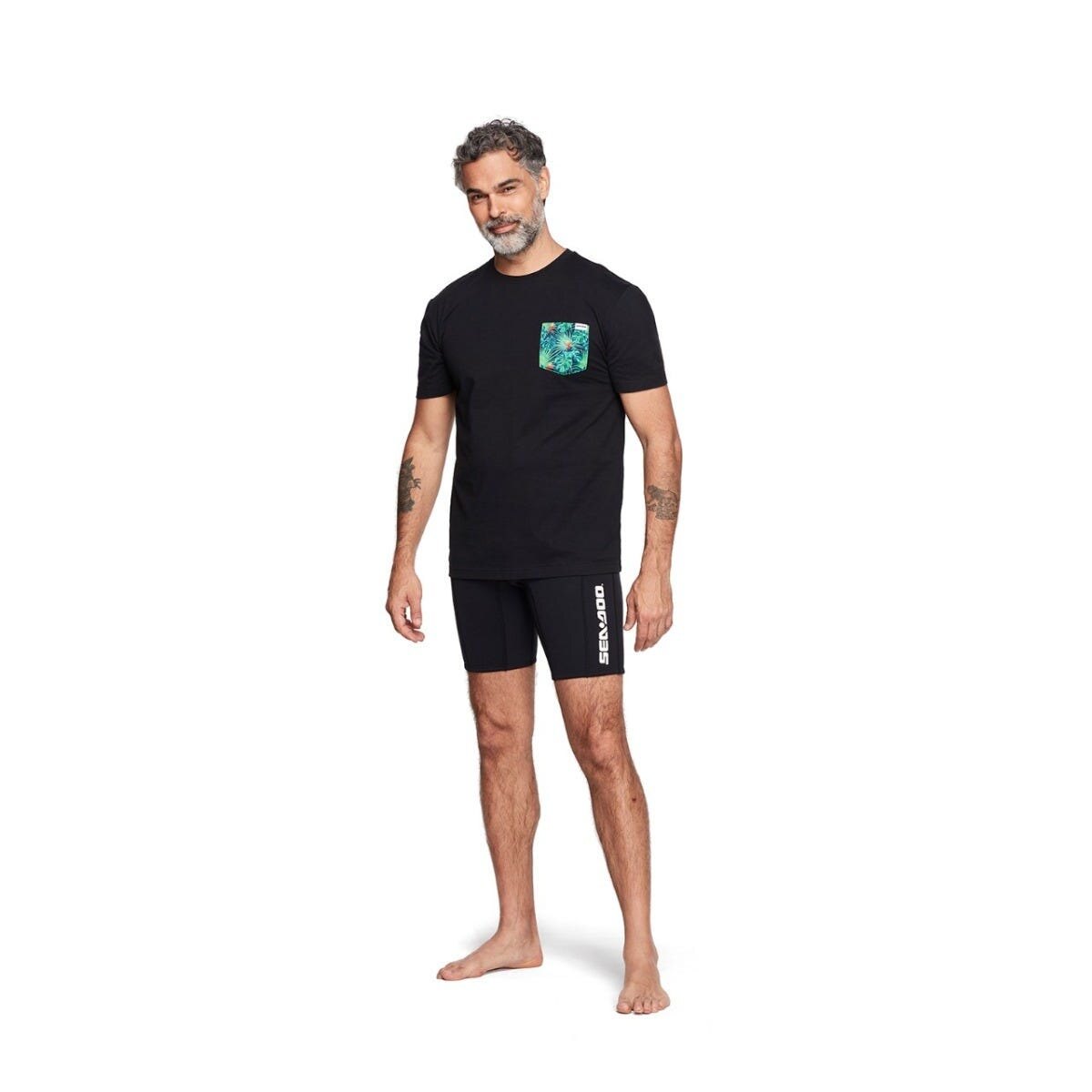 ALOHA POCKET T SHIRT MEN S S Black