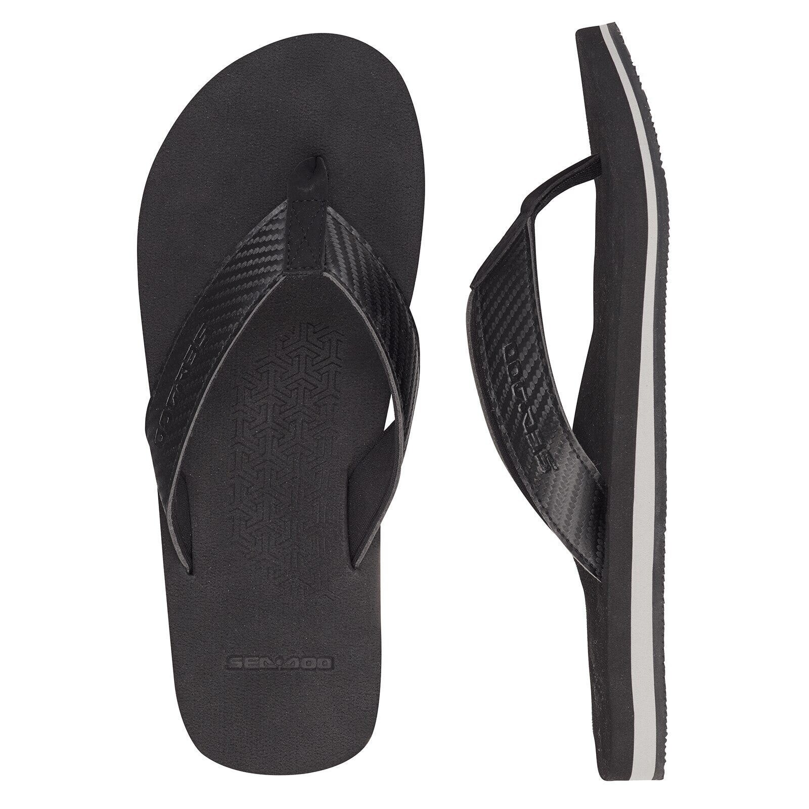 Men's Sea Doo Carbon Flip Flops* 13 Black