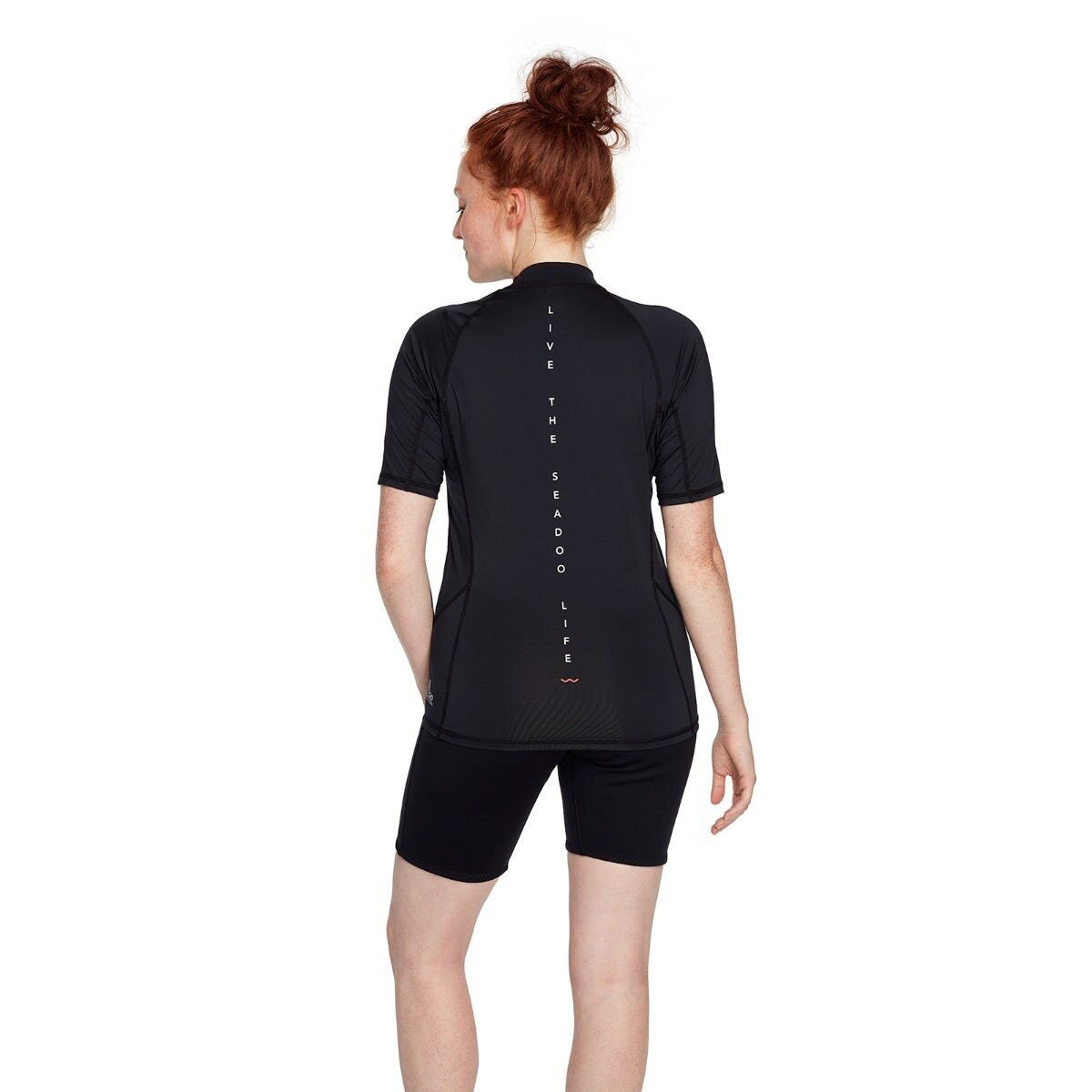 SIGNATURE SHORT SLEEV.RASHGUARD LADIES M M Black