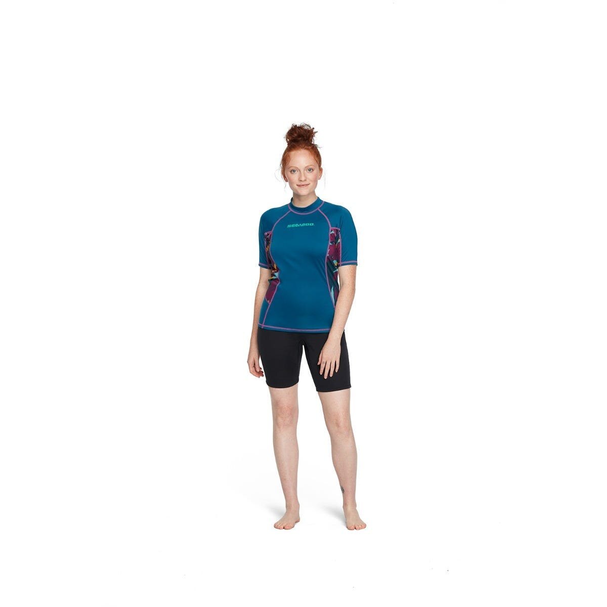 Women's Exotic Short Sleeve Rashguard M Navy