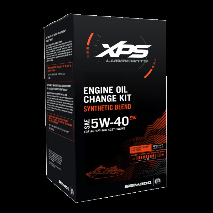 4T 5W 40 Synthetic Blend Oil Change Kit for Rotax 900 ACE engine