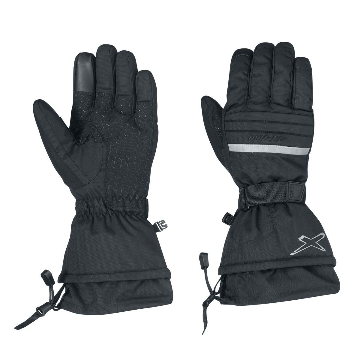 X Team Nylon Gloves L Black