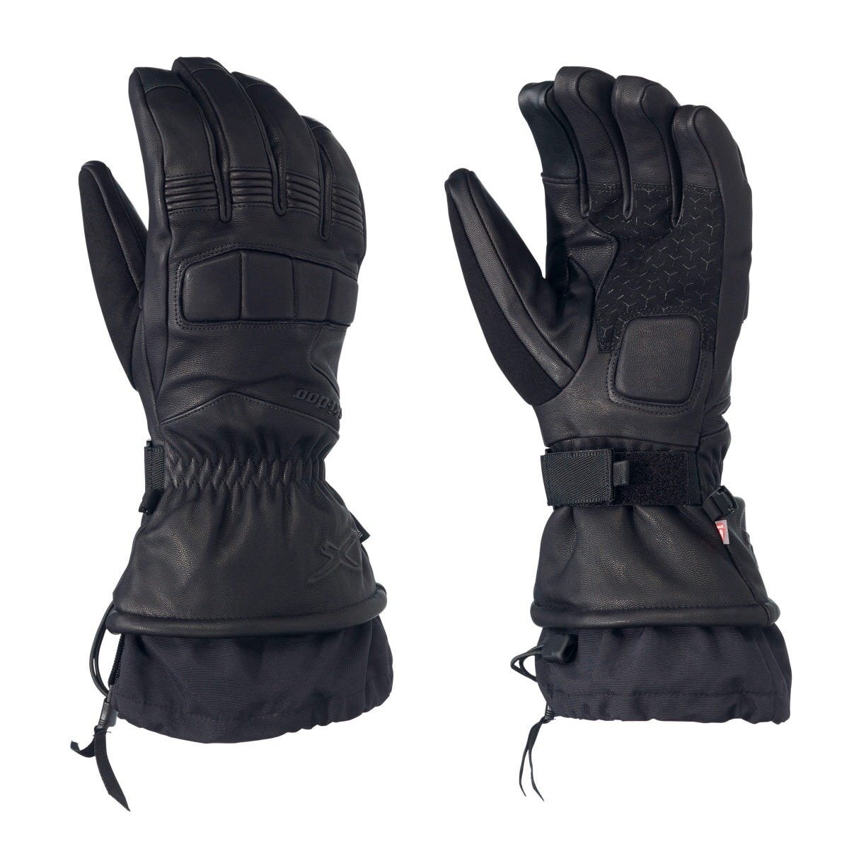 X Team Leather Gloves S Black