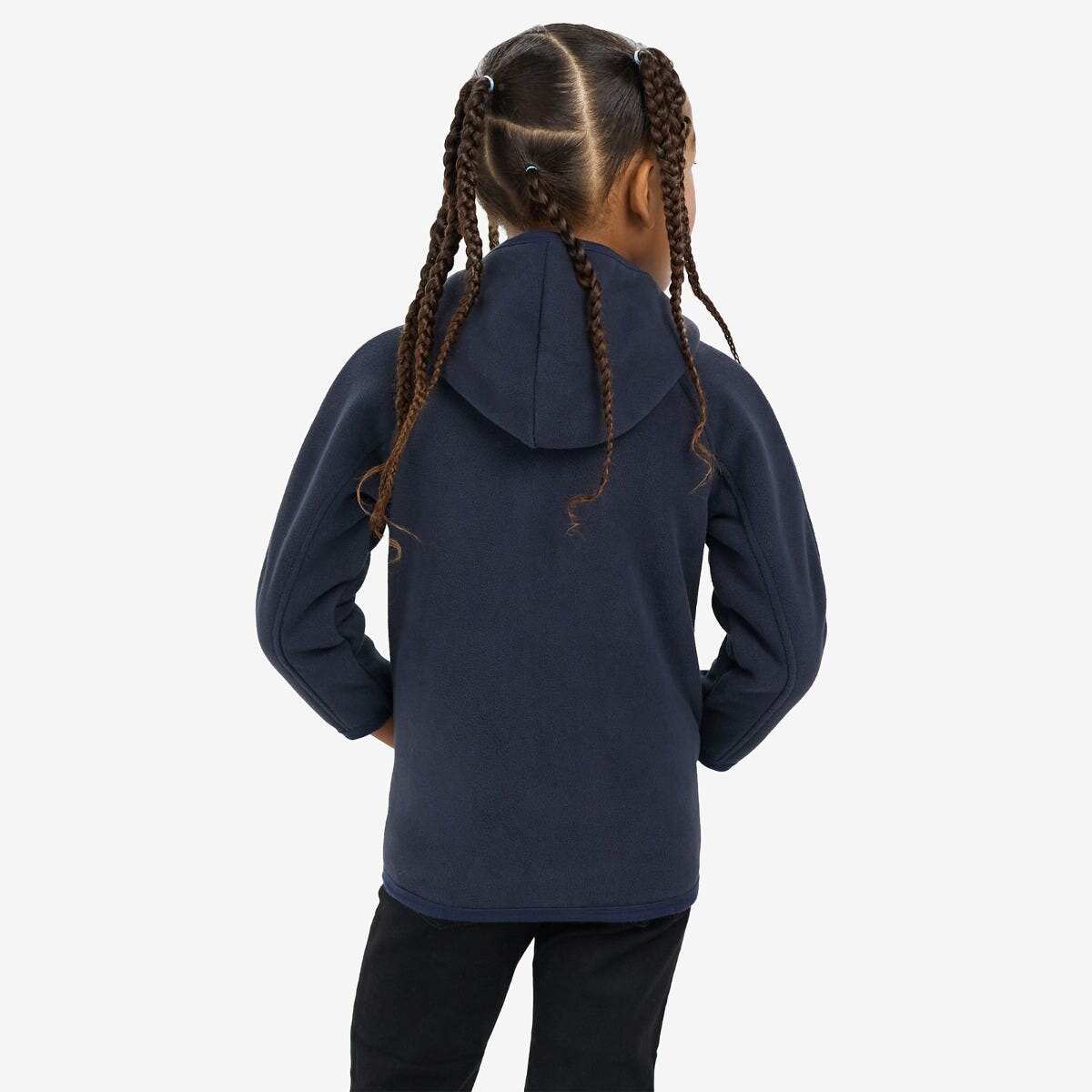 Kids' Full Zip Fleece 3 4 Dark navy