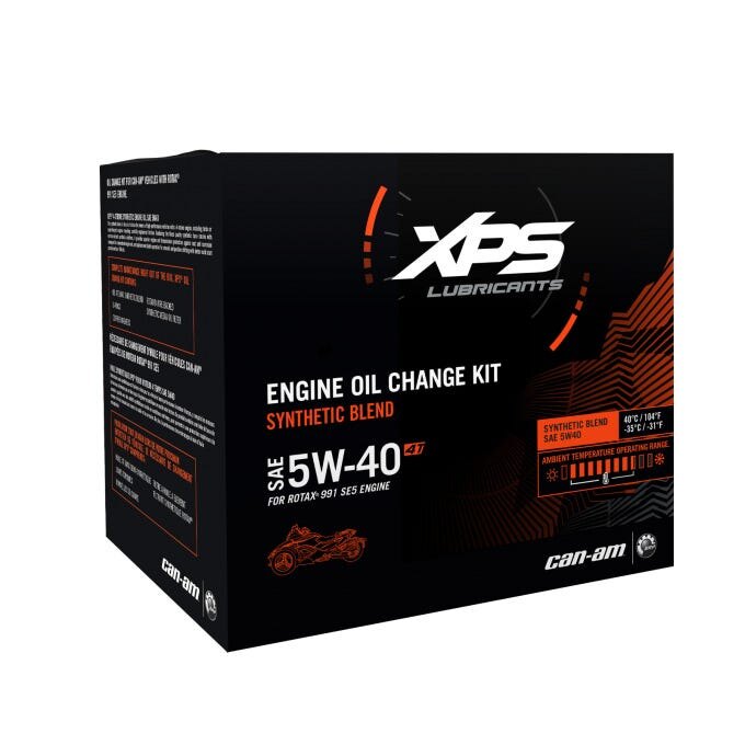 4T 5W 40 Synthetic Blend Oil Change Kit for Rotax 991 (SE5) engine