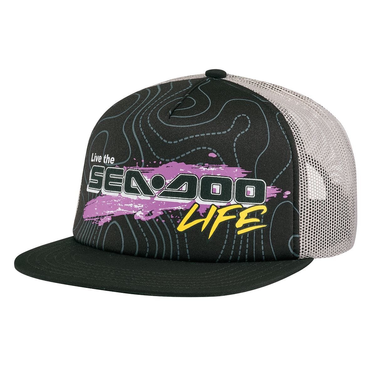 Sea Doo Flat Cap Retro Onesize Black