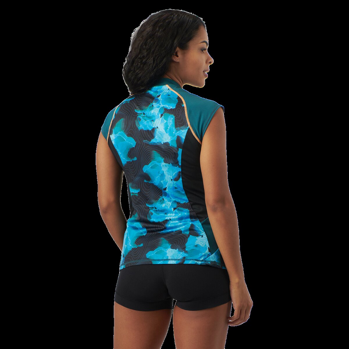 Women's Short Sleeve Performance Rashguard S Teal