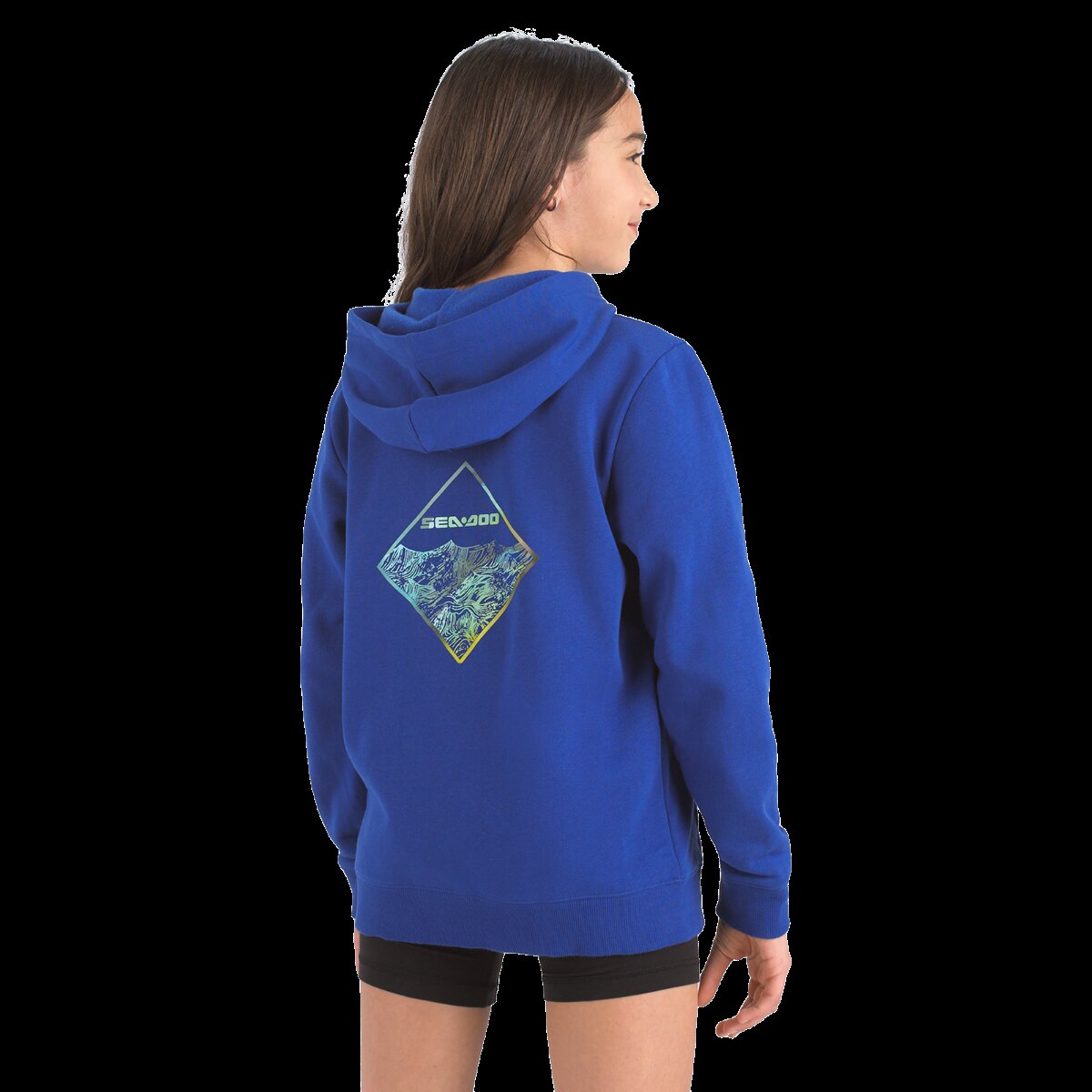 Youth Sea Doo Zip up Hoodie 3 4 Royal Blue