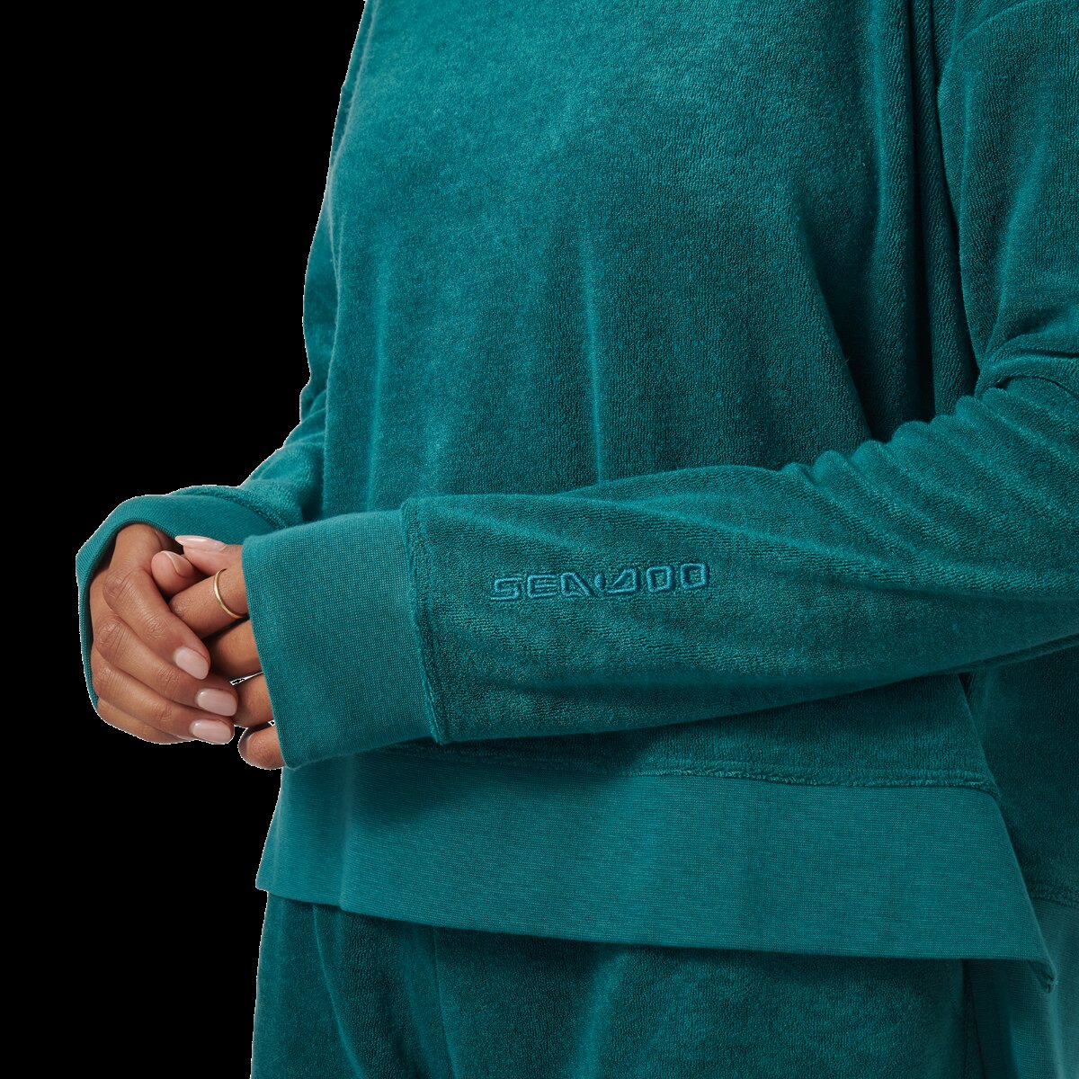 Women's Crew Terry S Teal