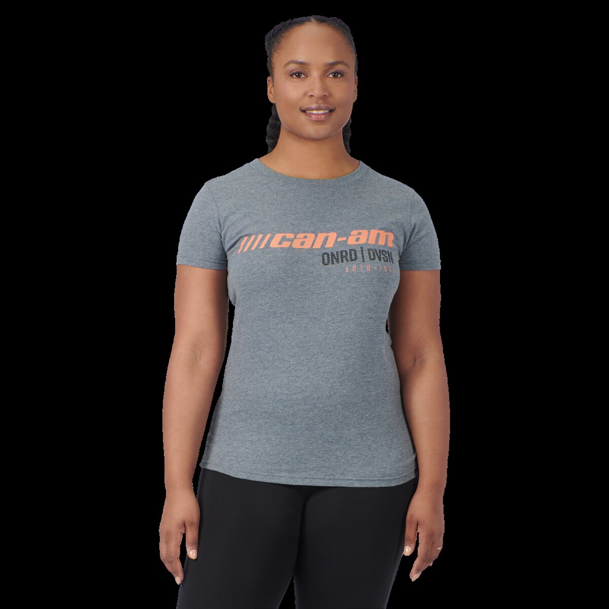 Women's Can Am Signature T Shirt XS Heather Grey