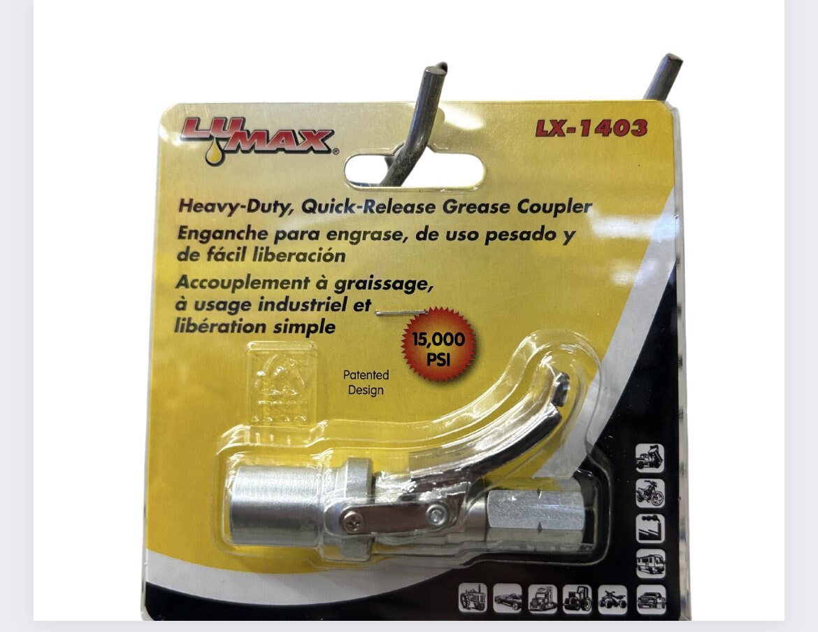 Heavy duty quick release grease coupler