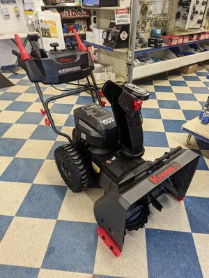 Kress 60V Electric Snow Blower C/W 2 Batteries