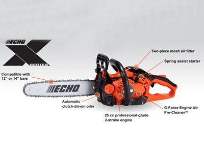 cs-2511p-12 25CC CHAIN SAW W/12 B&C