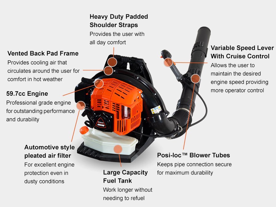 59.7cc BACKPACK BLOWER TUBE THROTTLE