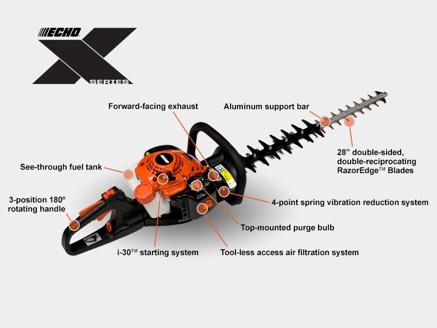 21.2cc X SERIES 28 HEDGE TRIMMER