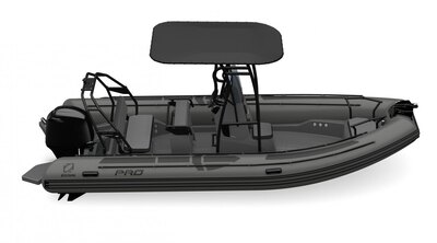 Zodiac MEDLINE 6.8  Black/White with Yamaha 250 and Load Rite trailer