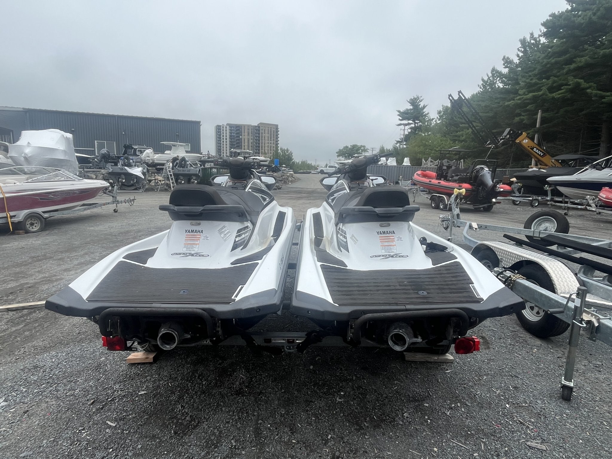 AS IS Two 2016 Yamaha VX Waverunners on Double Trailer