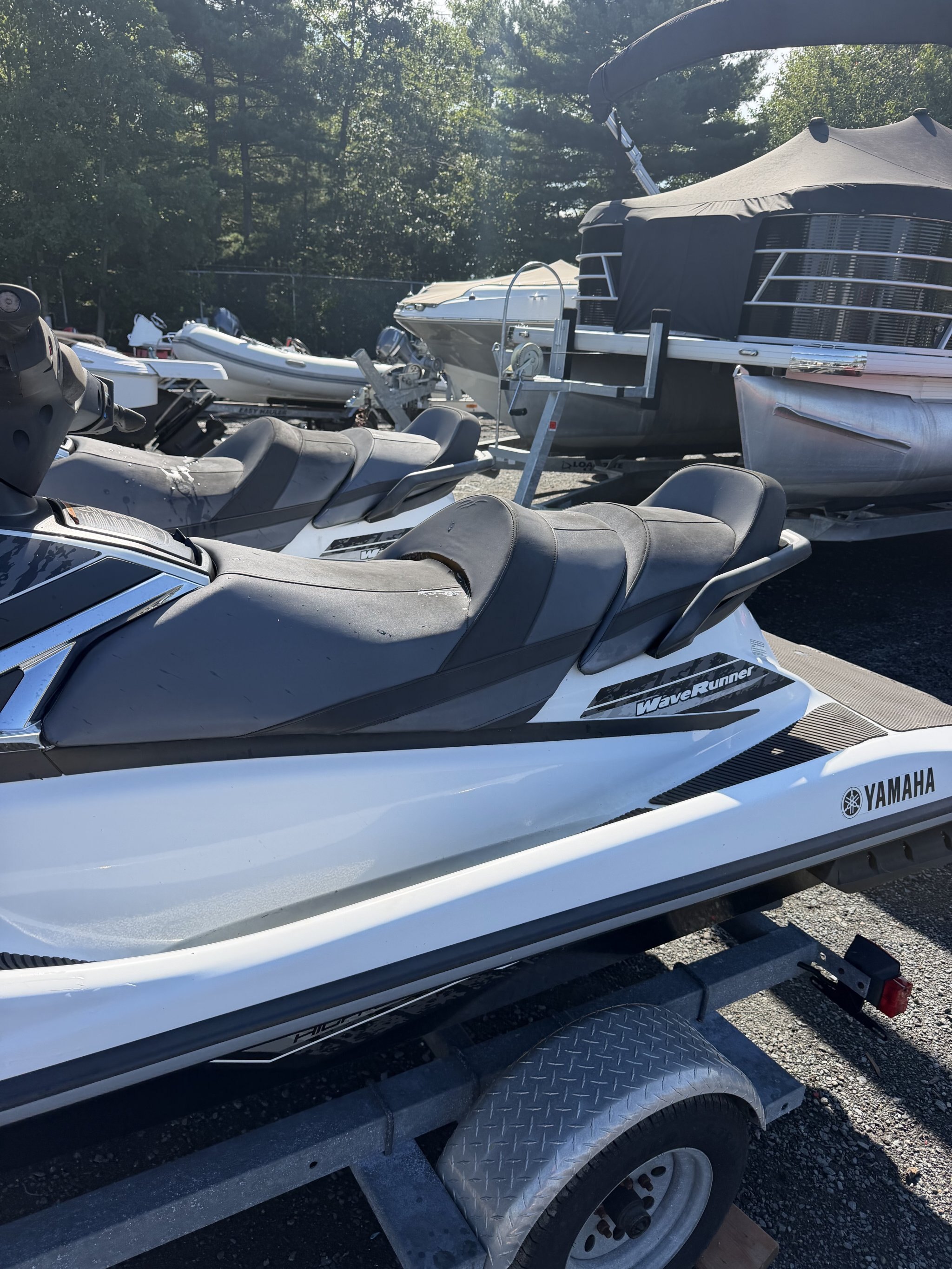 AS IS Two 2016 Yamaha VX Waverunners on Double Trailer